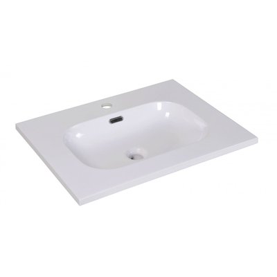 Plan simple vasque intégré en résine Enio MOB IN