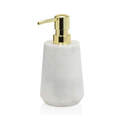 Distributeur de Savon en Marbre Blanc et Bec Doré WADIGA