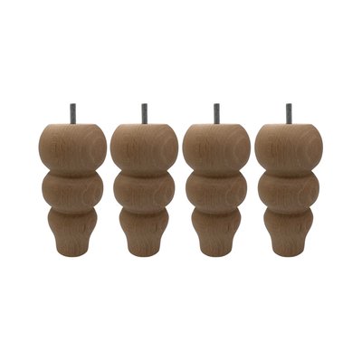 Pied romantique bois (lot de 4) SOMEO