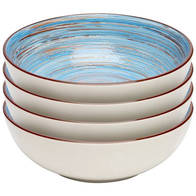 Lot de 4 bols 22cm, SWIRL KARE DESIGN