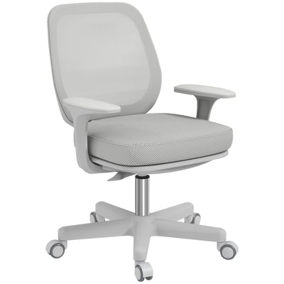 Chaise de bureau Maille Gris HOMCOM