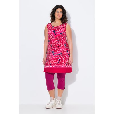 Robe en jersey imprimé, sans manches ULLA POPKEN
