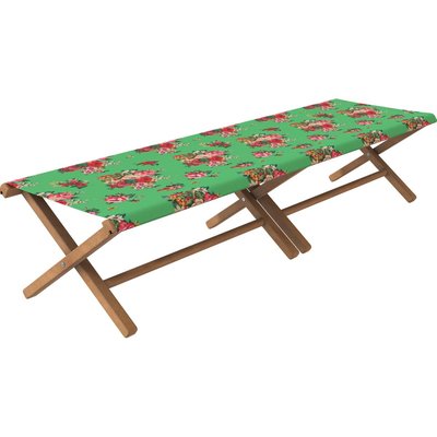 Lit de camp - toile outdoor - Mia vert VENT DE BOHÈME