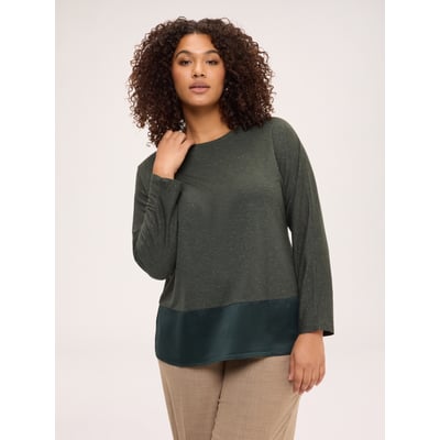 T-shirt bimatière FIORELLA RUBINO