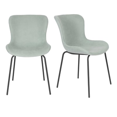 Chaise design en métal (lot de 2), JUNZO BOITE A DESIGN