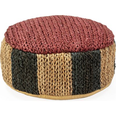 Pouf tressé naturel   ambiance ethnique chaleureuse RECOLLECTION