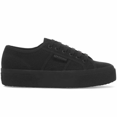 Baskets Compensées En Toile 2740 , Platform SUPERGA