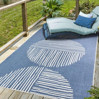 Tapis extérieur, kilim reversible EX1 TUM UN AMOUR DE TAPIS