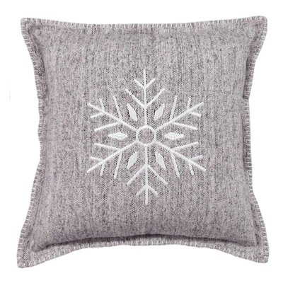 Coussin carré flocon de neige en coton brossé TODAY