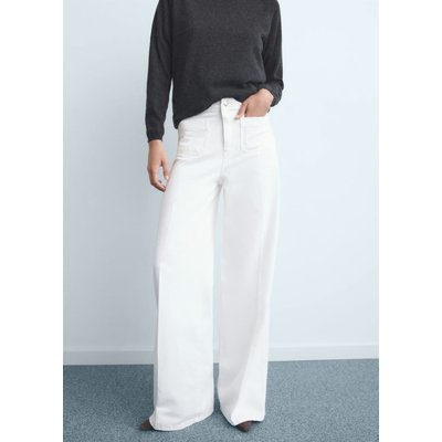 Jean wideleg poches taille haute MANGO