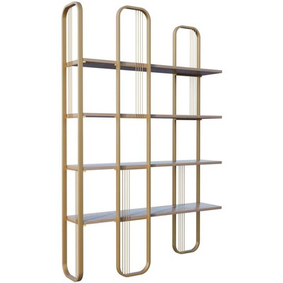 Etagère en aggloméré et métal Sierra Doré HANAH HOME