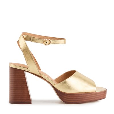 Sandales à Talons En Cuir Aimée Cuir Suede BONS BAISERS