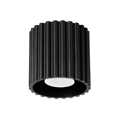 Plafonnier Aluminium Noir GU10 1 Aura EDEN