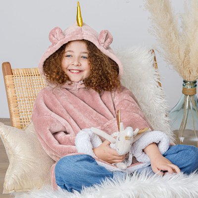 Plaid sweatshirt capuche LICORNE ATMOSPHERA