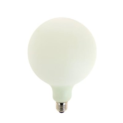 Ampoule Led Déco Éclairante Globe Opaline Au Verre Lacté, Culot E27, 12w Cons. (100w Eq.), 1521 Lumens, Lumière Blanc Neutre XANLITE