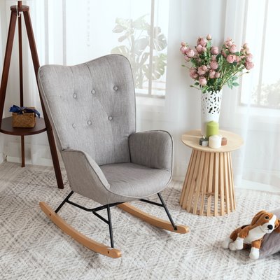 Fauteuil à bascule rocking chair scandinave,EPPING MEUBLES COSY