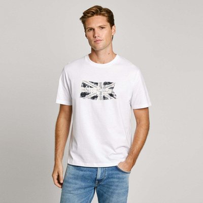 T-Shirt Rcoupe Regular Avec Logo Union Jack PEPE JEANS