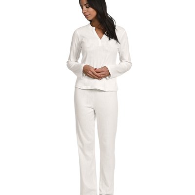 Pyjama femme à manches longues en maille NINA SENSEI MAISON