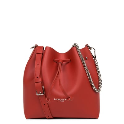 Sac seau en cuir lisse PUR & ELEMENT CITY LANCASTER