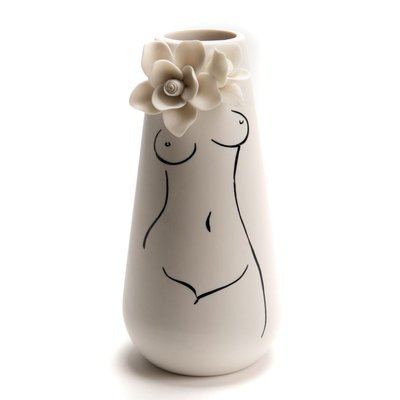 Vase silhouette corps fleur AMADEUS