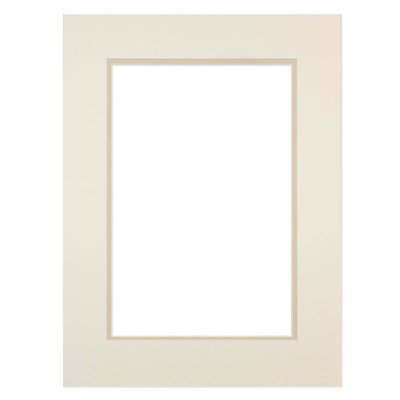 Passe-partout Double Beige Format 40x50 Cm Ouverture 30x40 Cm CEANOTHE