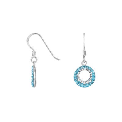 Boucles d'oreilles en argent 925 et cristal CLEOR