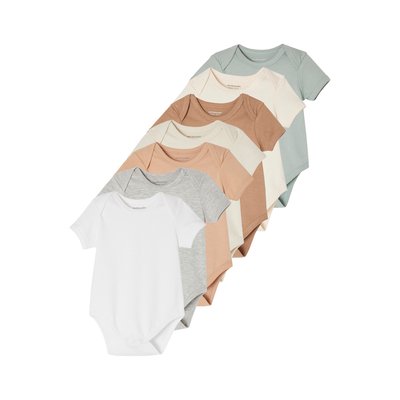 Lot de 7 bodies manches courtes emmanchure US BASICS VERTBAUDET