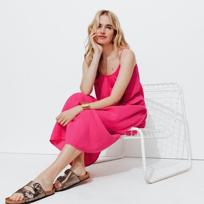 Robe évasée en gaze de coton PROMOD