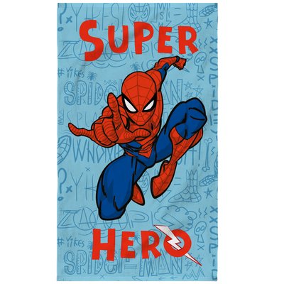 Drap de plage imprimé 100% coton, SKETCHES SPIDER-MAN
