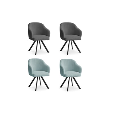 Lot de 4 chaises velours côtelé, SOPHIE BOBOCHIC
