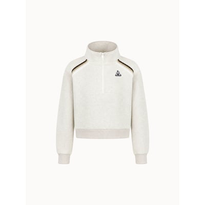 Sweat demi-zippé oversize en double face avec bandes rayées Heritage LE COQ SPORTIF