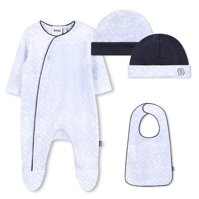 Ensemble pyjama, bavoir et bonnet BOSS KIDSWEAR