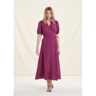 Robe droite en lin La Redoute