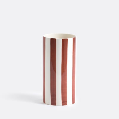 Vase en céramique à rayures, H25 cm, Jaoma LA REDOUTE INTERIEURS