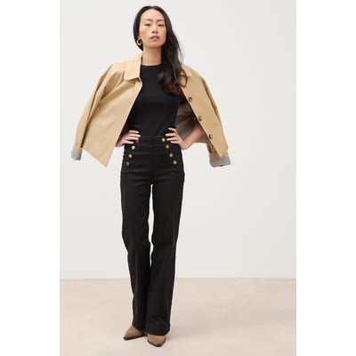 Jeans bootcut taille haute 7/8ème BONOBO