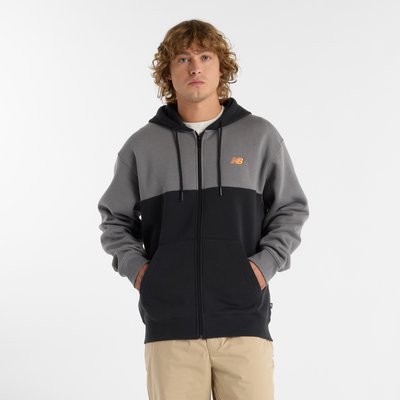 Reimagined Fleece Graphic Full Zip Veste col rond manches longues. NEW BALANCE