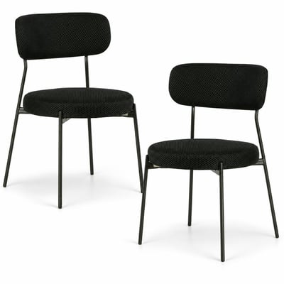 Chaise minimaliste tissu résille (lot de 2) IENA PIER IMPORT
