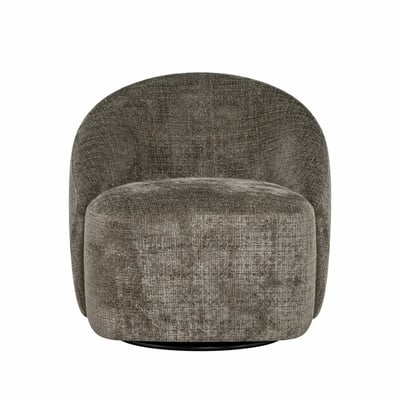 Fauteuil pivotant en tissu doux - IENA PIER IMPORT