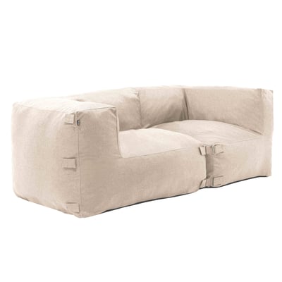 Salon de jardin modulable avec 2 fauteuils d'angles, MIXI OVIALA