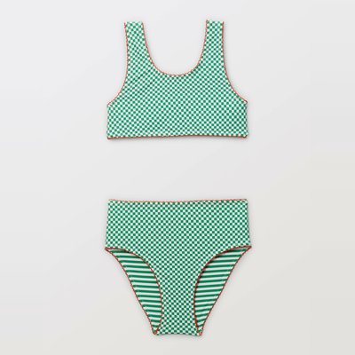 Maillot de bain réversible 2 pièces imprimé MONOPRIX