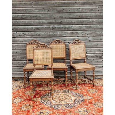 Lot de chaises Claude N°1307 - Bon état DEBONGOUT