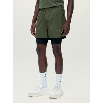 Short de sport homme Strider 2 en 1 avec short intérieur avec poches BORN