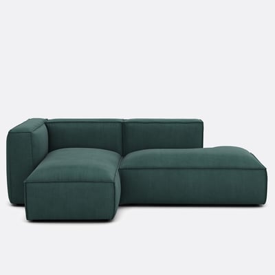 Canapé modulable d'angle gauche, en velours côtelé, SEVEN LA REDOUTE INTERIEURS