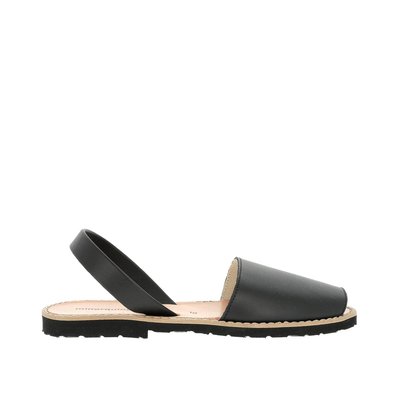 Sandales en cuir talon plat AVARCA CUIR BLANCO MINORQUINES