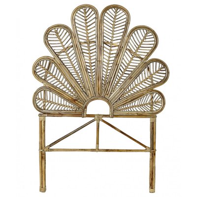 Tête de lit demi-lune rotin - 90x4x128cm WADIGA