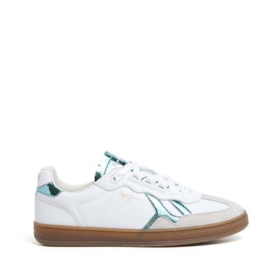 Sneakers En Cuir Avec Détails En Daim - Ball PEPE JEANS