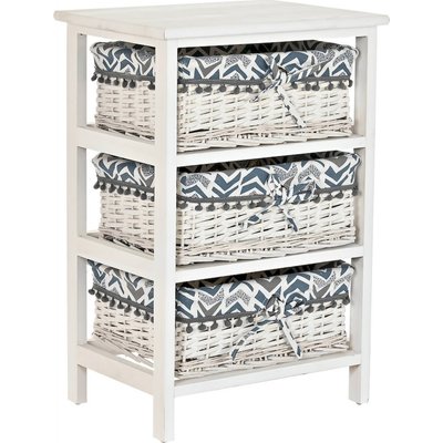 Commode en osier à motif, pratique RECOLLECTION