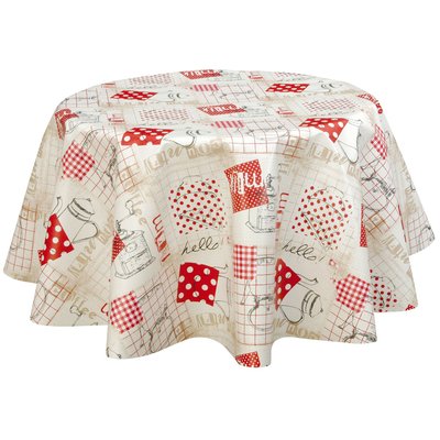 Nappe ronde en toile cirée campagne Farm TOILINUX