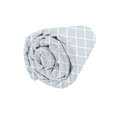 Drap housse en percale imprimée bonnet 30 cm, POINTE DE DOUCEUR BLANC CERISE