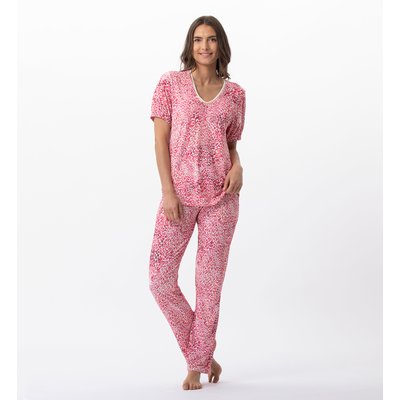 Pyjama 7/8° imprimé en viscose élasthanne VICTORIA 702 LE CHAT